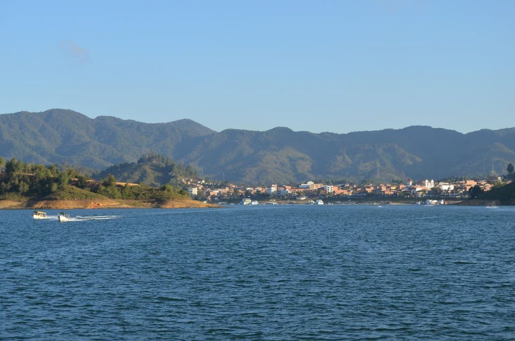 Majestic lake in Guatapé, Antioquia